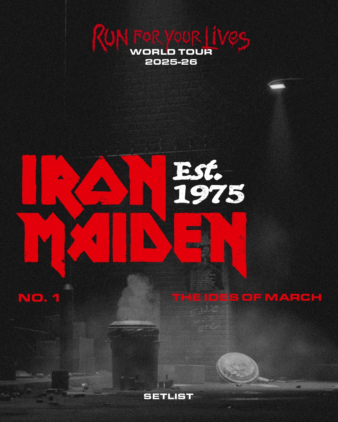 thumbnail image 2 of Iron Maiden UK Tour 2025 Poster All Dates Rock Band Gift For Fans A5-A3 2 of 5